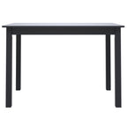 Esstisch Schwarz 114x71x75 cm Gummiholz Massiv