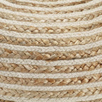 Handgefertigter Sitzpuff 40 x 45 cm Jute