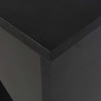 Bartisch mit Beweglichem Regal Schwarz 138x39x110 cm