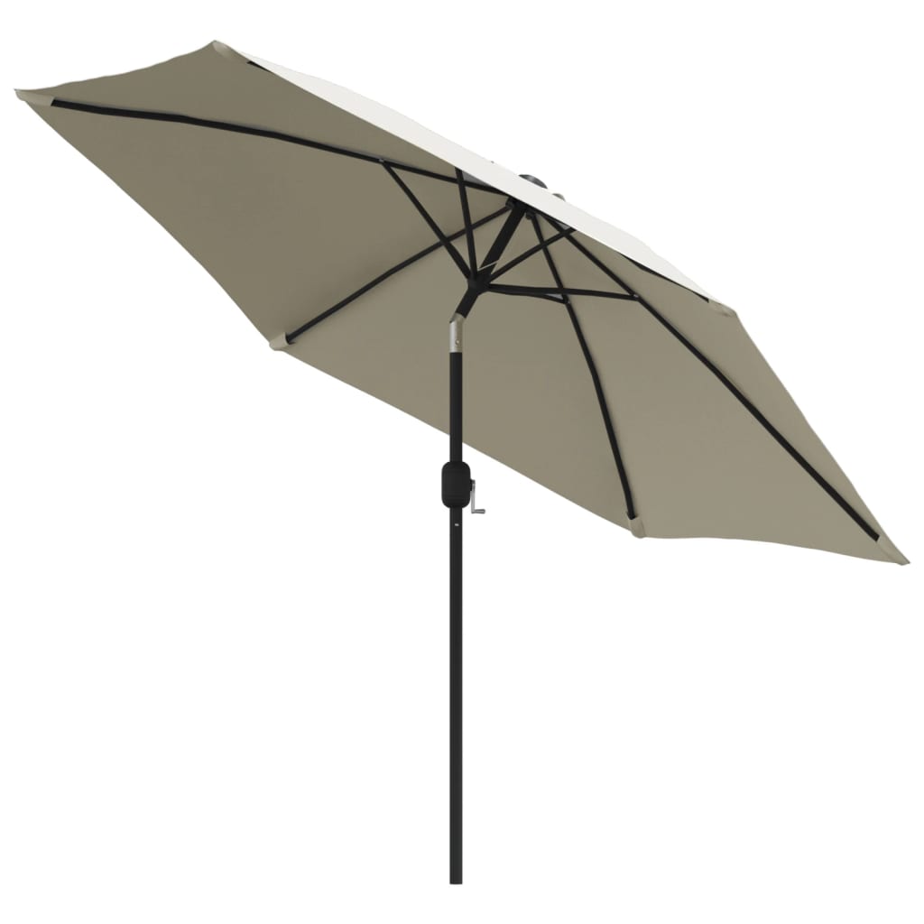 Sonnenschirm Sandweiß 3 m Stahlmast