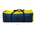 Campingzelt 4 Personen Marineblau/Gelb