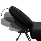 Massageliege Klappbar 4-Zonen mit Aluminiumgestell Schwarz