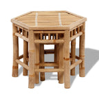 Gartenhocker 3 Stk. Bambus