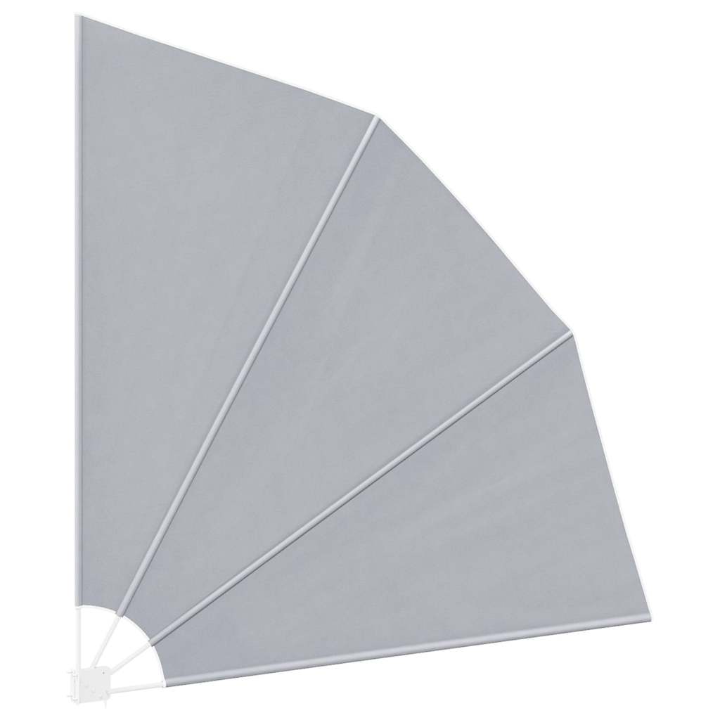 Faltbarer Balkonfächer Grau 210×210 cm
