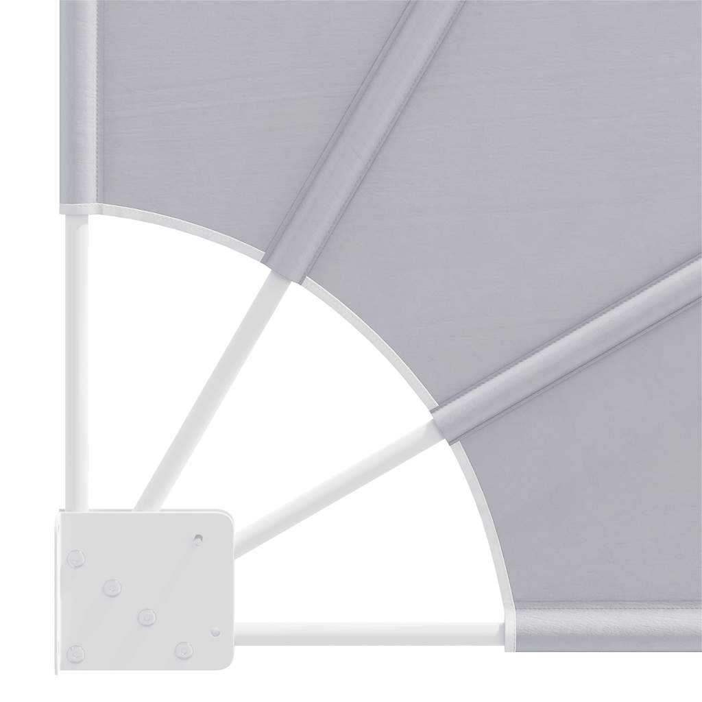 Faltbarer Balkonfächer Grau 210×210 cm