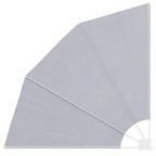 Faltbarer Balkonfächer Grau 140×140 cm