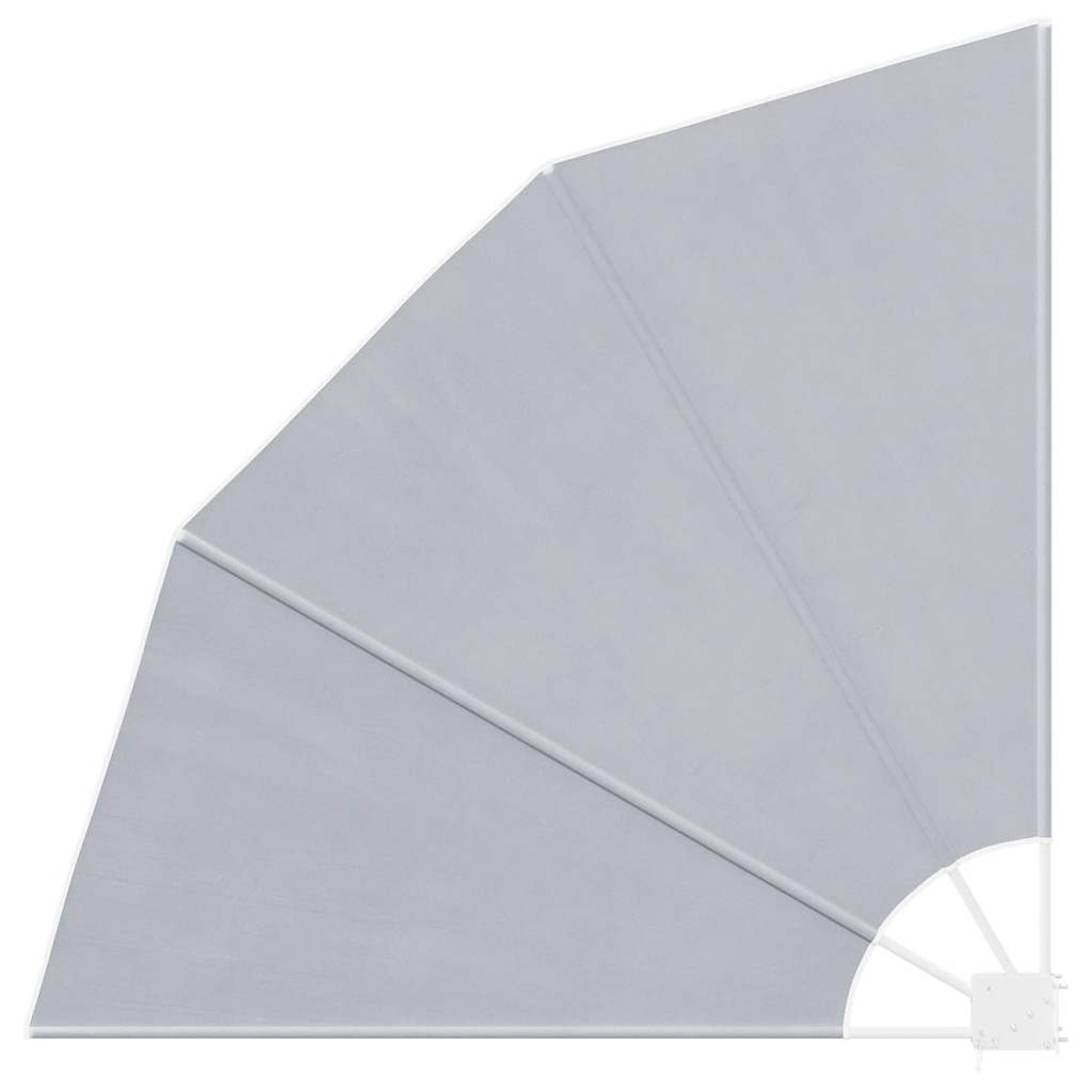 Faltbarer Balkonfächer Grau 140×140 cm
