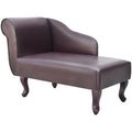 Chaiselongue Braun Kunstleder