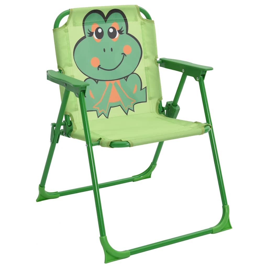3-tlg. Garten-Bistro-Set für Kinder mit Sonnenschirm Grün
