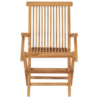 Gartenstühle 2 Stk. Klappbar Massivholz Teak
