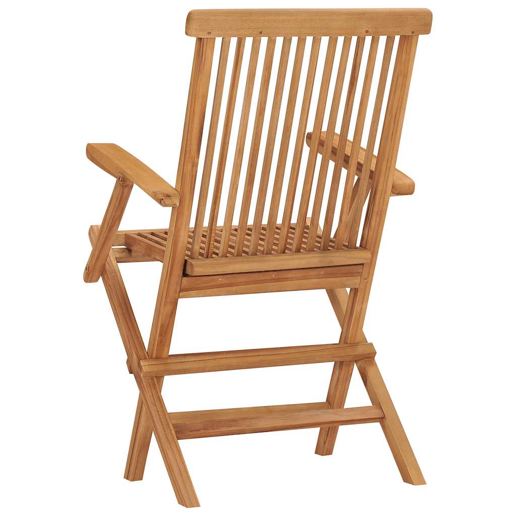 Gartenstühle 2 Stk. Klappbar Massivholz Teak