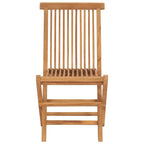 Klappbare Gartenstühle 2 Stk. Massivholz Teak