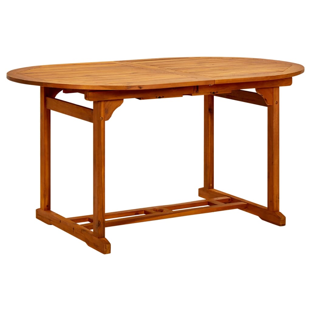 Gartentisch (150-200)x100x75 cm Massivholz Akazie