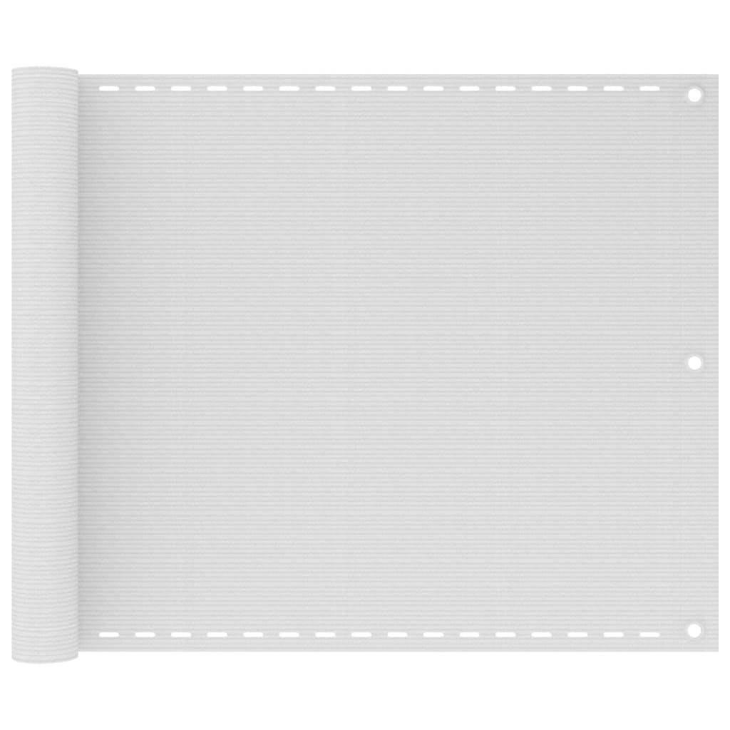 Balkonsichtschutz HDPE 75x400 cm weiß