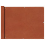 Balkon-Sichtschutz Oxford-Gewebe 90x600 cm Terrakotta-Rot