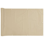 Balkonsichtschutz Oxfordgewebe 75x400 cm Beige