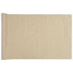 Balkonsichtschutz Oxfordgewebe 90x600 cm Beige
