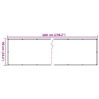 Balkonsichtschutz Oxfordgewebe 90x600 cm Beige