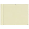 Balkonsichtschutz Oxfordgewebe 90x400 cm Creme