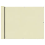Balkonsichtschutz Oxfordgewebe 90x600 cm Creme