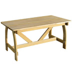 Gartentisch 150 x 74 x 75 cm Imprägniertes Kiefernholz