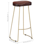 Gavin Barhocker 2 Stk. Massivholz Mango
