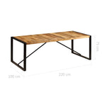 Esstisch 220x100x75 cm Massivholz Mango