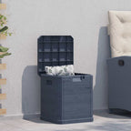 Garten-Aufbewahrungsbox 90 L Anthrazit