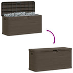 Garten-Aufbewahrungsbox 280 L Braun