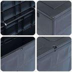 Garten-Aufbewahrungsbox 320 L Schwarz