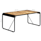 Esstisch 180x90x76 cm Raues Mangoholz