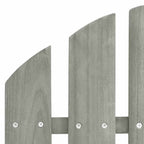 Garten-Schaukelstuhl Holz Grau