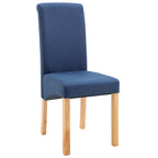Esszimmerstühle 4 Stk. Blau Stoff