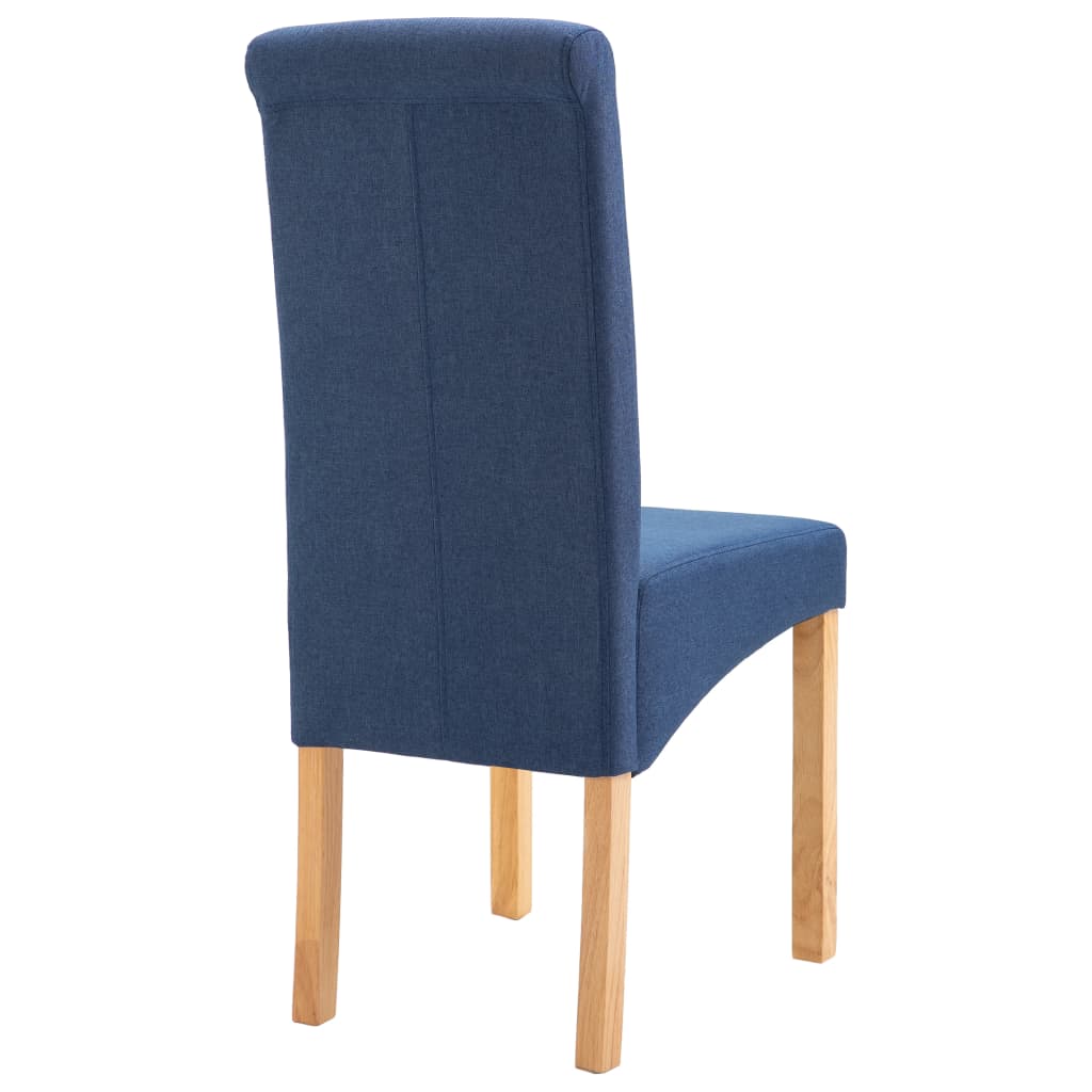 Esszimmerstühle 4 Stk. Blau Stoff