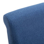 Esszimmerstühle 4 Stk. Blau Stoff