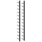 Wand-Weinregale für 12 Flaschen 2 Stk. Schwarz Eisen