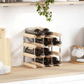 Weinregal für 12 Flaschen Massivholz Kiefer