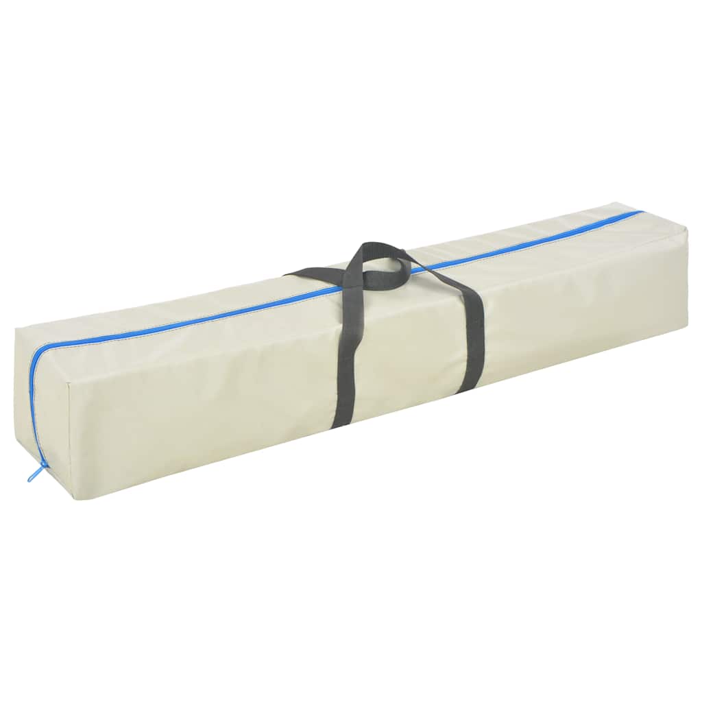 Aufblasbare Gymnastikmatte mit Pumpe 400x100x10 cm PVC Grün