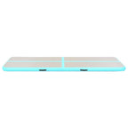 Aufblasbare Gymnastikmatte mit Pumpe 700x100x10 cm PVC Grün