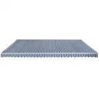 Gelenkarmmarkise 600 cm Blau/Weiß
