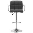 Barhocker Dunkelgrau Stoff