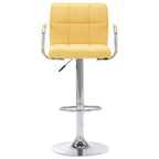 Barhocker 2 Stk. Gelb Stoff