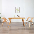 Esszimmerstühle 2 Stk. Creme Bugholz und Kunstleder