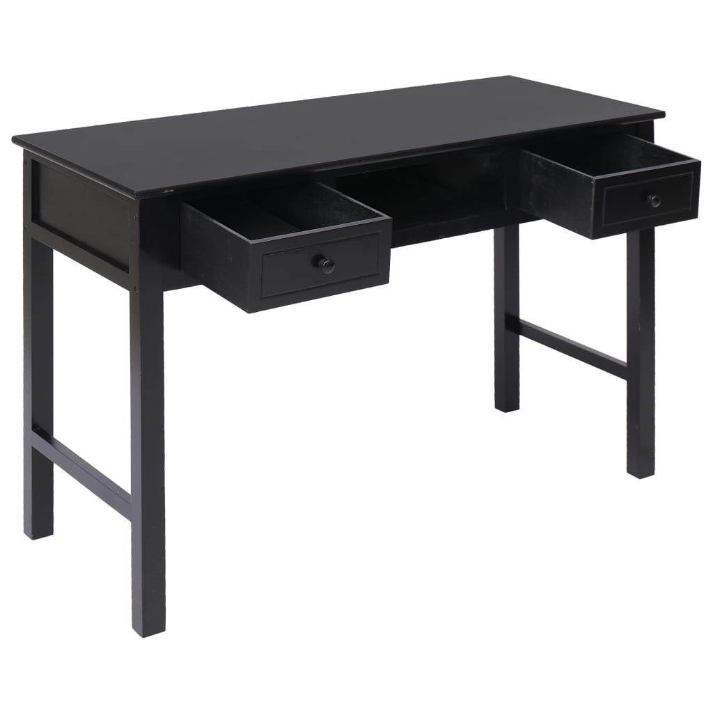 Schreibtisch Schwarz 110×45×76 cm Holz