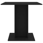 Esstisch Schwarz 80x80x75 cm Holzwerkstoff
