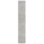 Büroschrank Betongrau 60x32x190 cm Holzwerkstoff