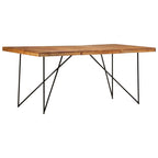 Esstisch 180 x 90 x 76 cm Massivholz Akazie