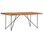 Esstisch 180 x 90 x 76 cm Massivholz Akazie