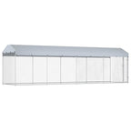 Outdoor-Hundezwinger mit Überdachung 760x190x225 cm