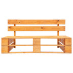 Outdoor-Bank Paletten Holz Honigbraun